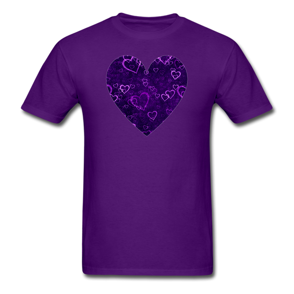 8122 1/4S Together at Twilight Heart PREMIUM TSHIRT - purple