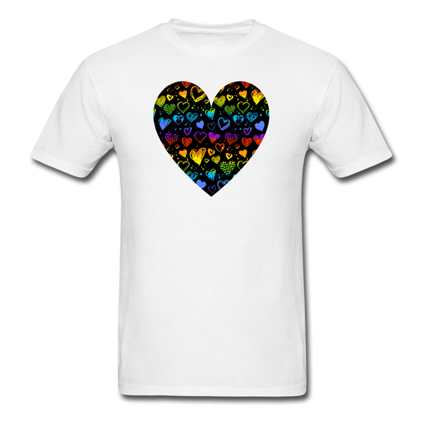 8124 1/4S Love Struck Heart PREMIUM TSHIRT - white