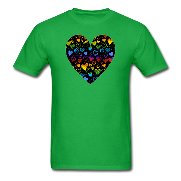 8124 1/4S Love Struck Heart PREMIUM TSHIRT - bright green