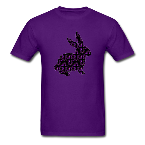 8152 1/4S Rejoice In Purple Bunny PREMIUM TSHIRT - purple