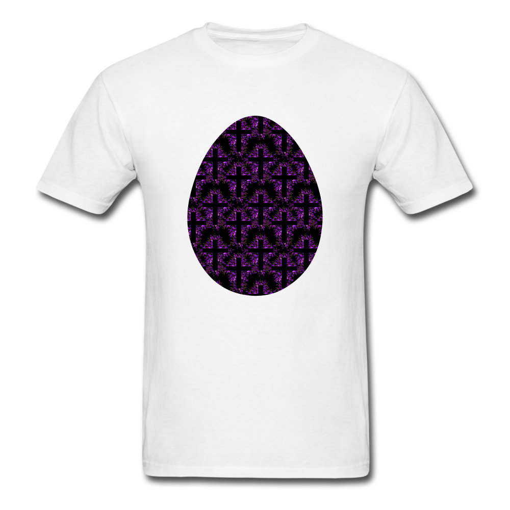 8152 1/4S Rejoice In Purple Egg PREMIUM TSHIRT - white