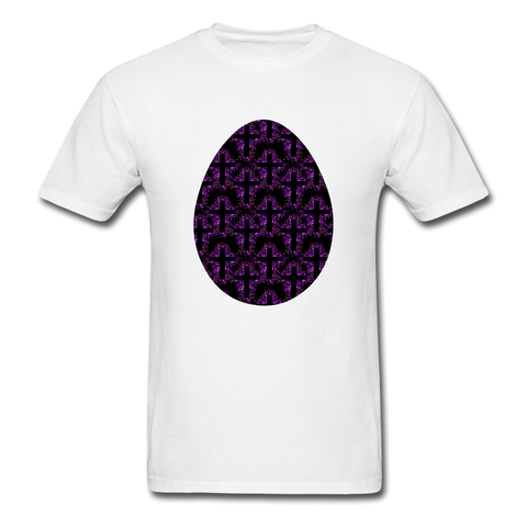 8152 1/4S Rejoice In Purple Egg PREMIUM TSHIRT - white