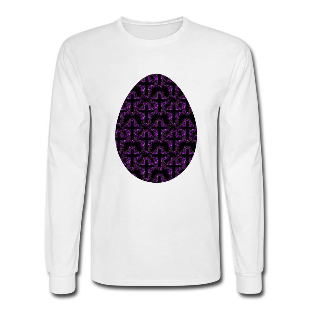 8152 4/4S Rejoice In Purple Egg PREMIUM TSHIRT - white