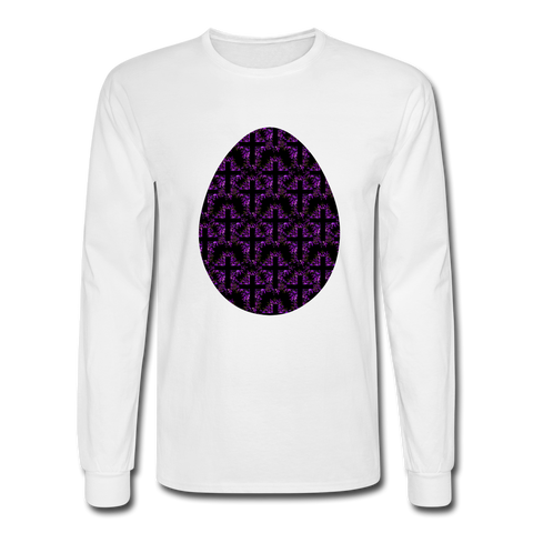 8152 4/4S Rejoice In Purple Egg PREMIUM TSHIRT - white