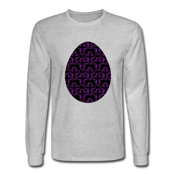 8152 4/4S Rejoice In Purple Egg PREMIUM TSHIRT - heather gray