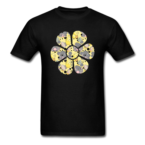 8153j 1/4S EggStra Cute Flower PREMIUM TSHIRT - black