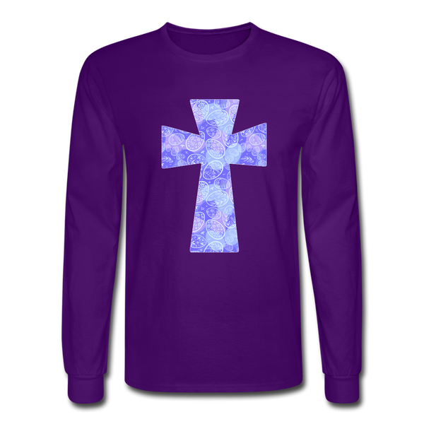 8146 4/4S EggScape Cross PREMIUM TSHIRT - purple