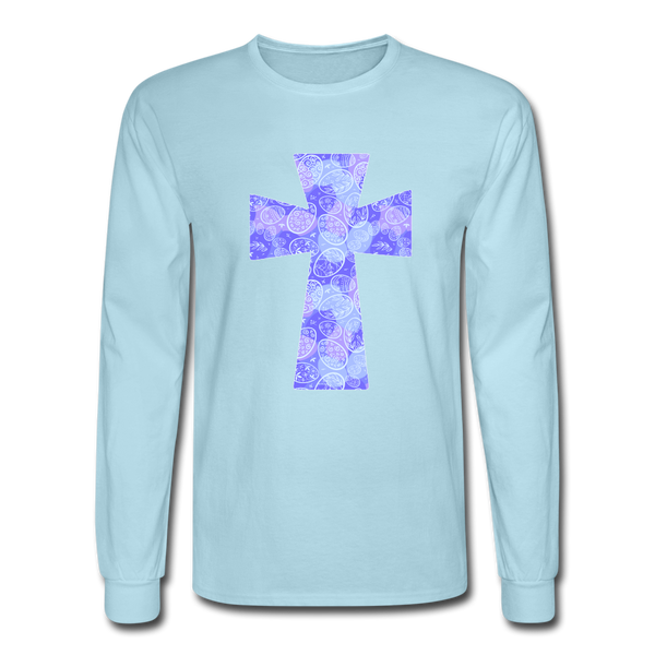 8146 4/4S EggScape Cross PREMIUM TSHIRT - powder blue