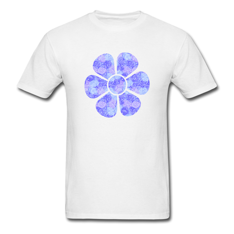 8146 1/4S EggScape Flower PREMIUM TSHIRT - white