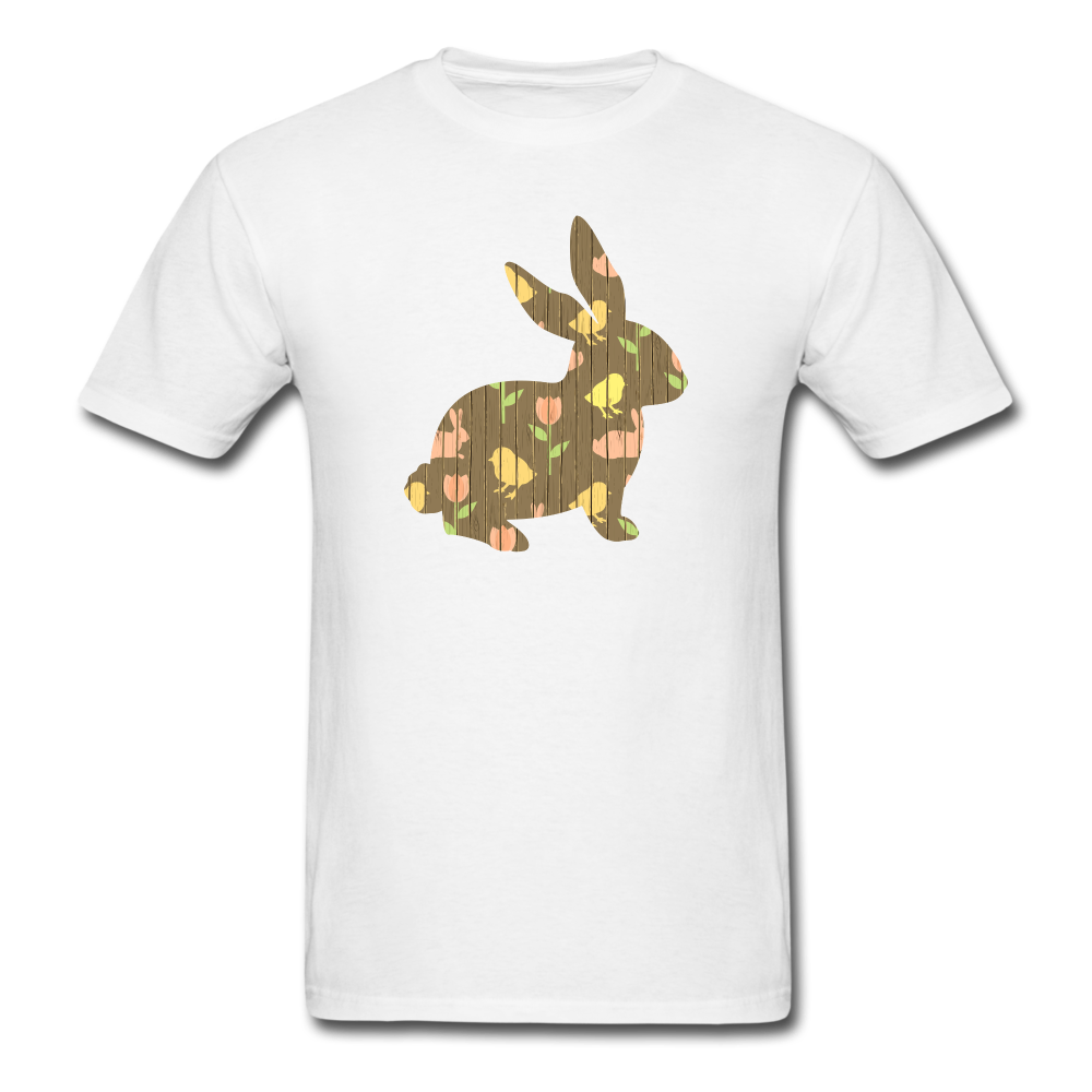 8144 1/4S Easter Panels Bunny PREMIUM TSHIRT - white