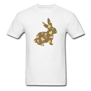 8144 1/4S Easter Panels Bunny PREMIUM TSHIRT - white