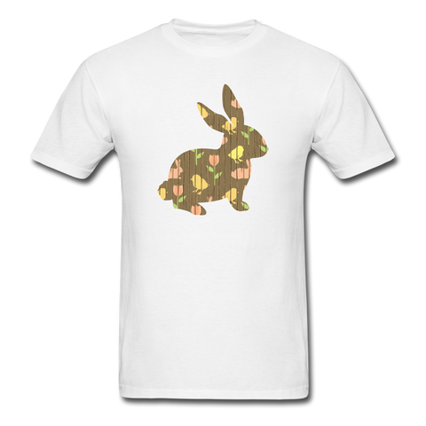 8144 1/4S Easter Panels Bunny PREMIUM TSHIRT - white