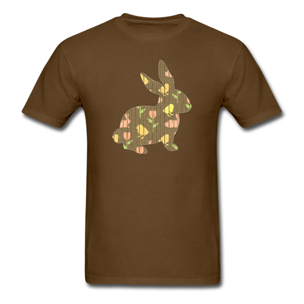 8144 1/4S Easter Panels Bunny PREMIUM TSHIRT - brown