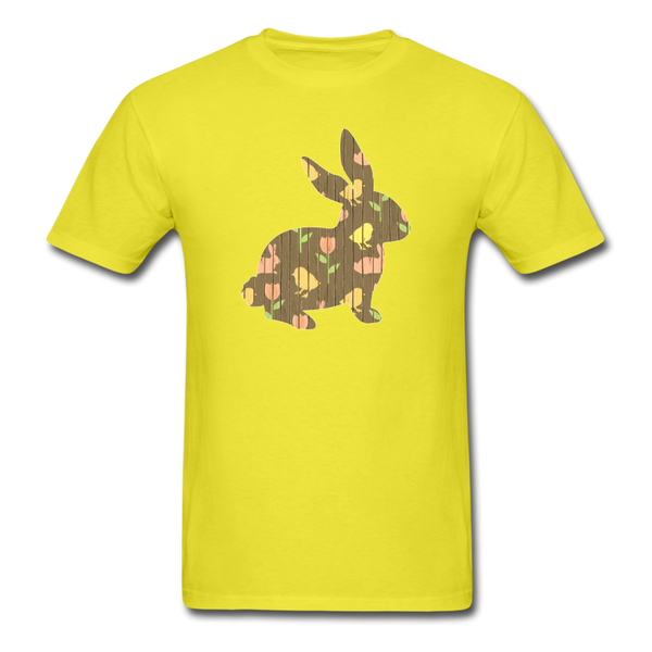 8144 1/4S Easter Panels Bunny PREMIUM TSHIRT - yellow