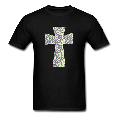 8148 1/4S Speckled Eggs Cross PREMIUM TSHIRT - black