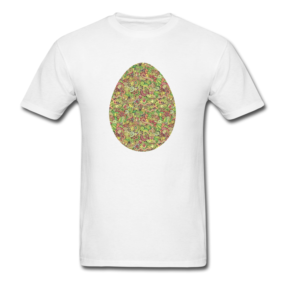 8143 1/4S Easter Collage Egg PREMIUM TSHIRT - white