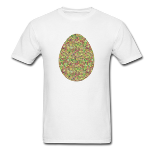 8143 1/4S Easter Collage Egg PREMIUM TSHIRT - white