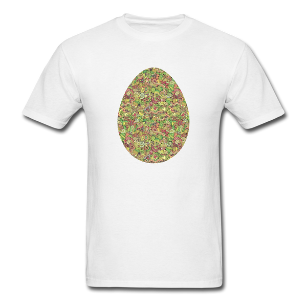 8143 1/4S Easter Collage Egg PREMIUM TSHIRT - white