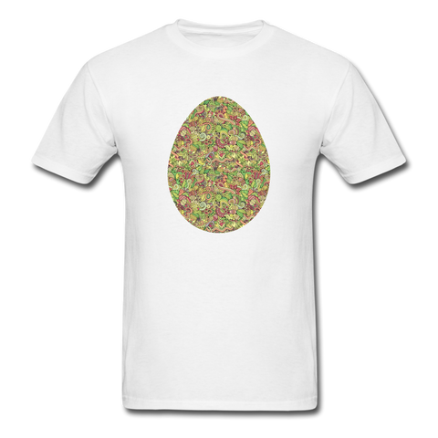 8143 1/4S Easter Collage Egg PREMIUM TSHIRT - white