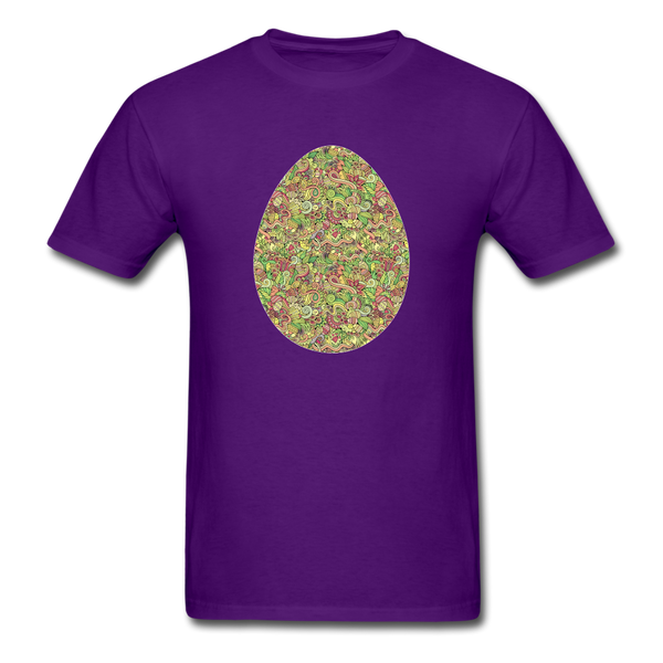 8143 1/4S Easter Collage Egg PREMIUM TSHIRT - purple