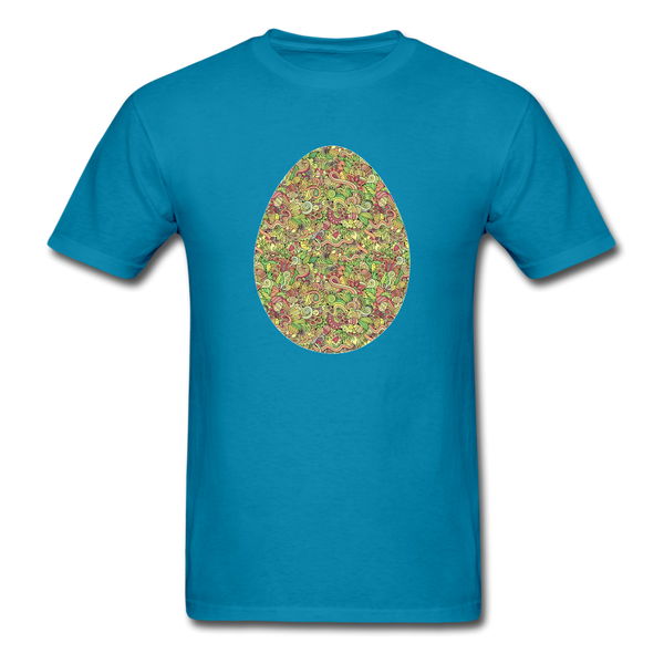 8143 1/4S Easter Collage Egg PREMIUM TSHIRT - turquoise