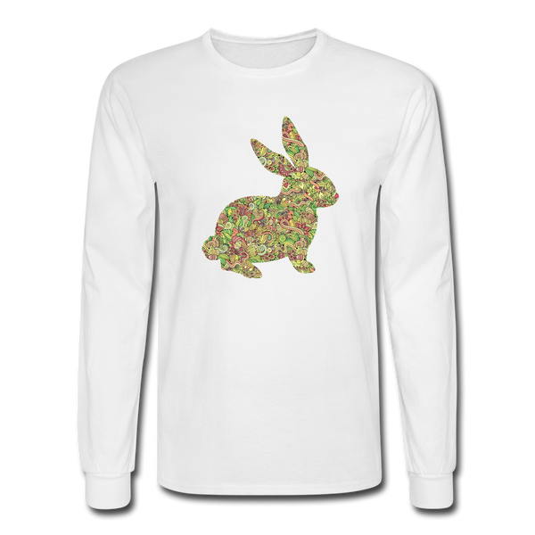 8143 4/4S Easter Collage Bunny PREMIUM TSHIRT - white