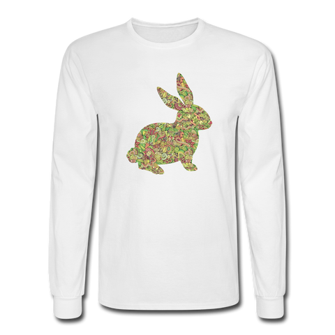 8143 4/4S Easter Collage Bunny PREMIUM TSHIRT - white