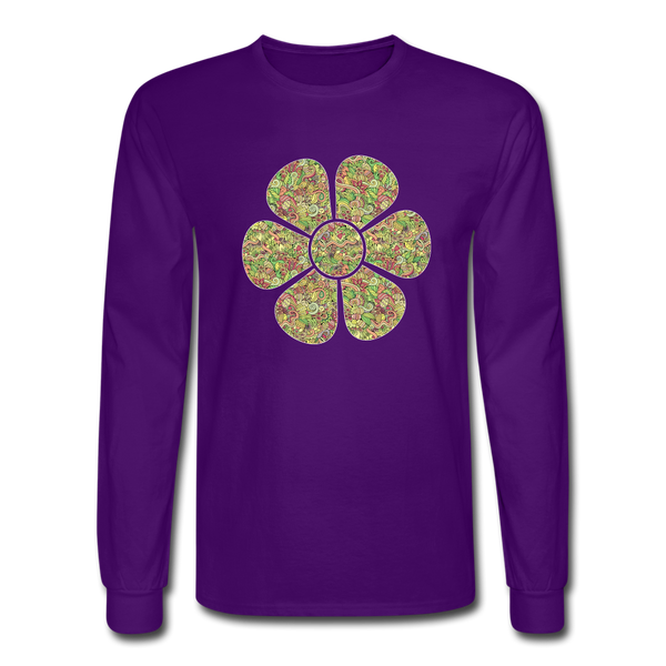 8143 4/4S Easter Collage Flower PREMIUM TSHIRT - purple