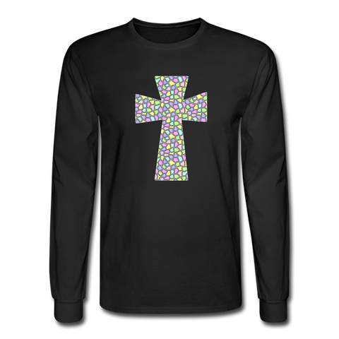 8148 4/4S Speckled Eggs Cross PREMIUM TSHIRT - black