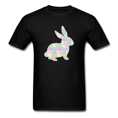 8151 1/4S EggCellent Pastels Bunny PREMIUM TSHIRT - black