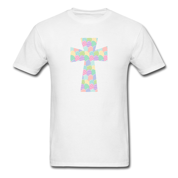 8151 1/4S EggCellent Pastels Cross PREMIUM TSHIRT - white