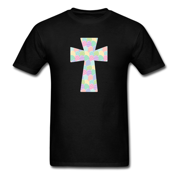 8151 1/4S EggCellent Pastels Cross PREMIUM TSHIRT - black