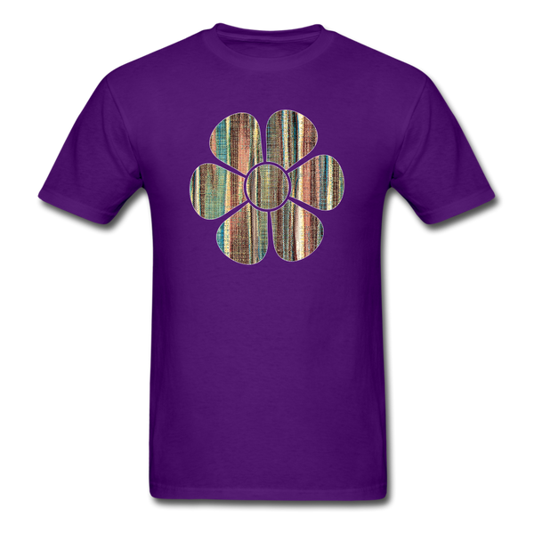 8317 1/4S Homespun Tweed Flower PREMIUM TSHIRT - purple