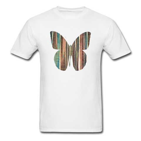 8317 1/4S Homespun Tweed Butterfly PREMIUM TSHIRT - white