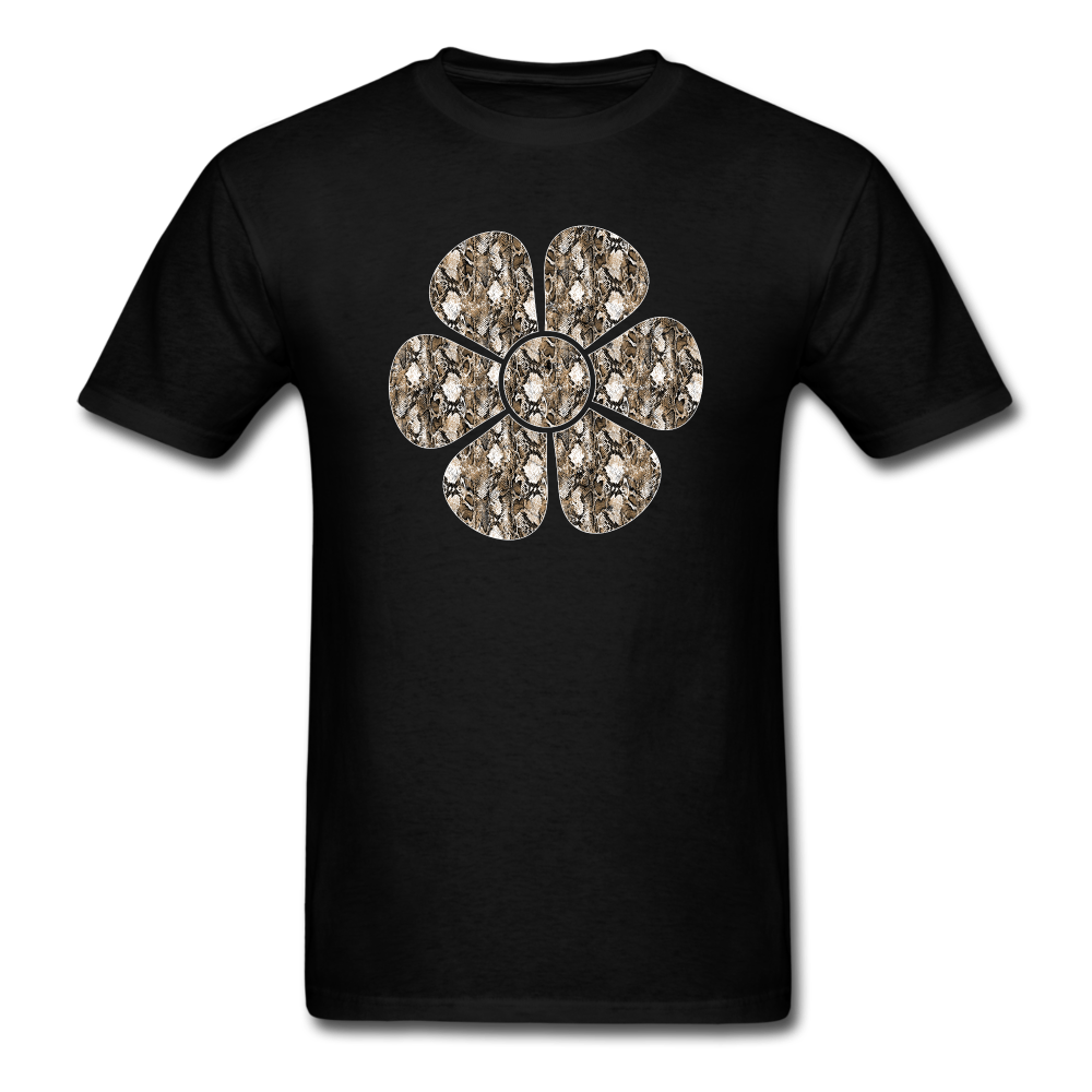 8332 1/4S Kays Serpentes Flower PREMIUM TSHIRT - black