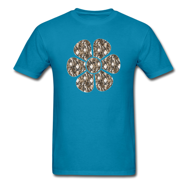 8332 1/4S Kays Serpentes Flower PREMIUM TSHIRT - turquoise