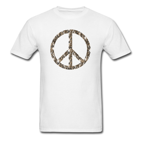 8332 1/4S Kays Serpentes Peace Symbol PREMIUM TSHIRT - white