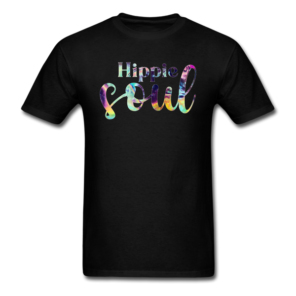 8338 1/4S Crystals Watercolor Tie Dye Hippie Soul PREMIUM TSHIRT - black