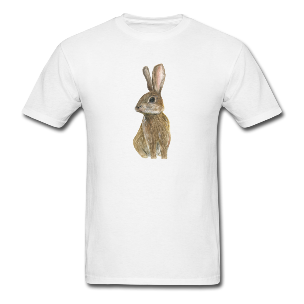 8145 1/4S The Brown Bunny Image PREMIUM TSHIRT - white