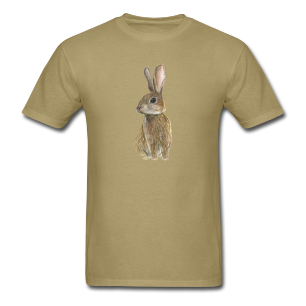 8145 1/4S The Brown Bunny Image PREMIUM TSHIRT - khaki