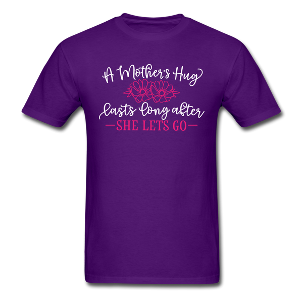 1563 1/4S A Mother's Hug White PREMIUM TSHIRT - purple