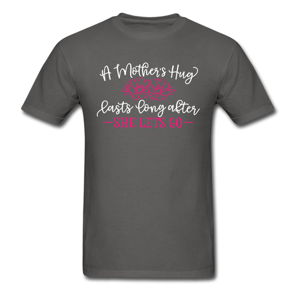 1563 1/4S A Mother's Hug White PREMIUM TSHIRT - charcoal