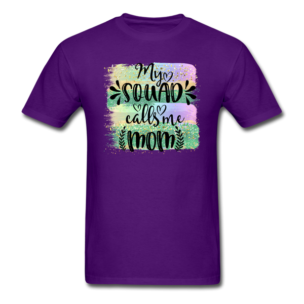 1567 1/4S My Squad Calls Me Mom PREMIUM TSHIRT - purple