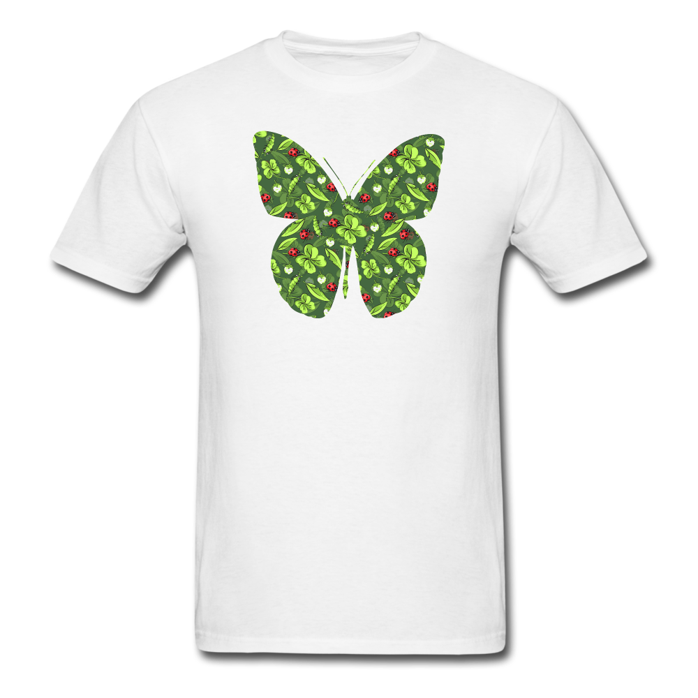 8193 1/4S Ladybug Fly Away Butterfly PREMIUM TSHIRT - white