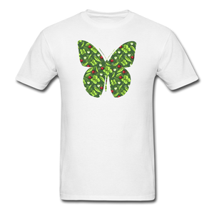 8193 1/4S Ladybug Fly Away Butterfly PREMIUM TSHIRT - white