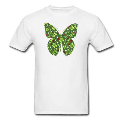 8193 1/4S Ladybug Fly Away Butterfly PREMIUM TSHIRT - white