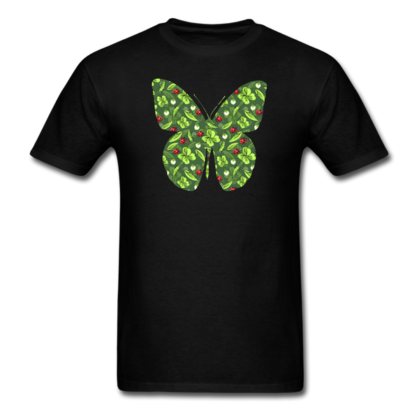 8193 1/4S Ladybug Fly Away Butterfly PREMIUM TSHIRT - black