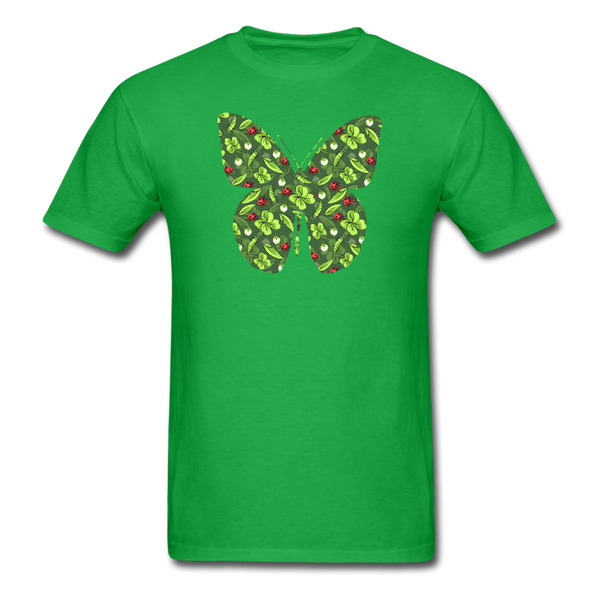 8193 1/4S Ladybug Fly Away Butterfly PREMIUM TSHIRT - bright green