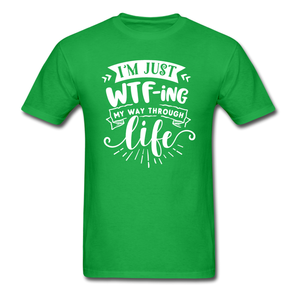 1/4S I'm Just WTFing My Way PREMIUM TSHIRT - bright green