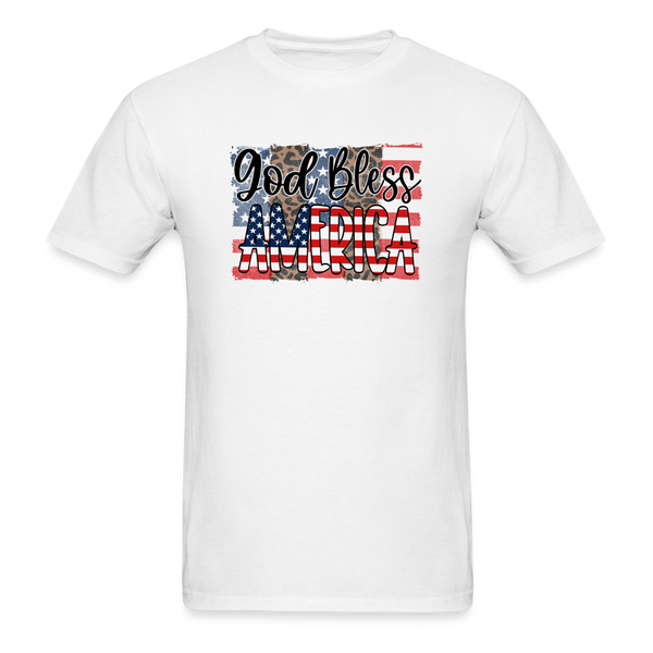 1602 1/4S God Bless America PREMIUM TSHIRT - white